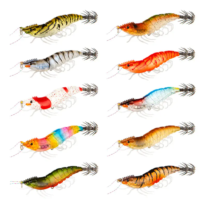Fishing lure real shrimp egi