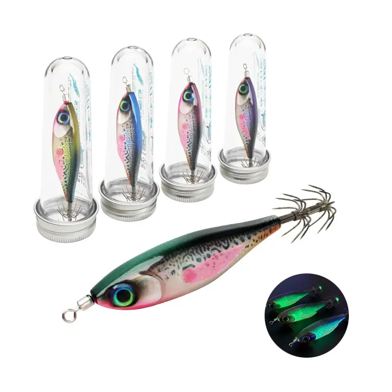 B2B squid egi lures set multi-color hard body squid jigs with premium hooks for ocean fishing tackle distributors B2B squid egi lures set multi-color hard body squid jigs with premium hooks for ocean fishing tackle distributors