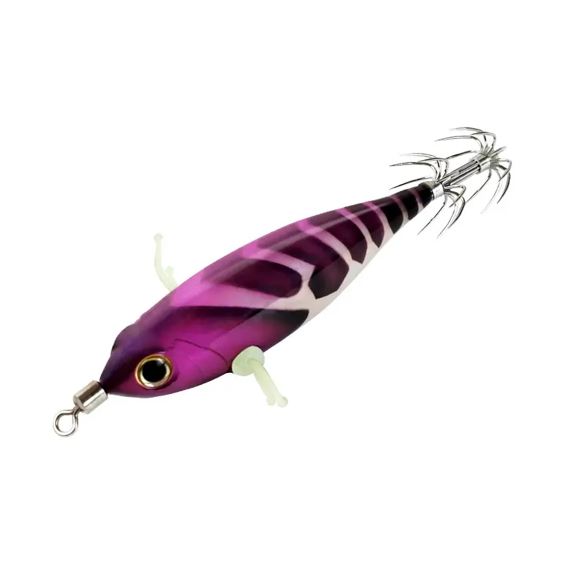 Bulk squid jig egi lures colorful shrimp design with glow effect and sharp twin hooks for fishing tackle distributors Bulk squid jig egi lures colorful shrimp design with glow effect and sharp twin hooks for fishing tackle distributors