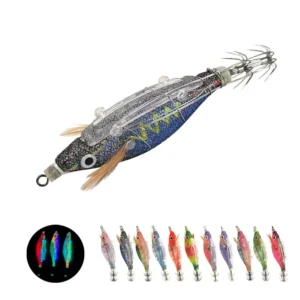 Bulk squid egi lures with lifelike eyes for professional fishing tackle suppliers