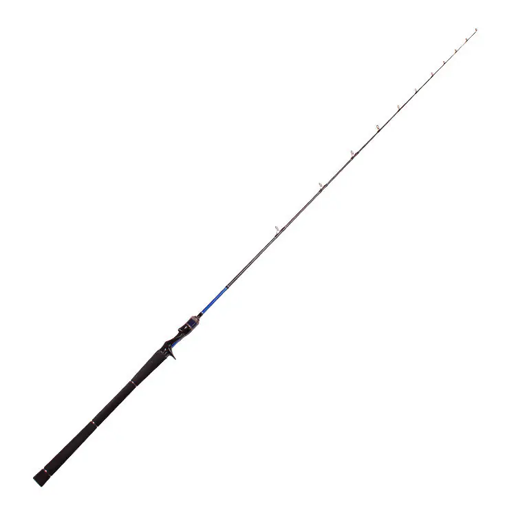 1 section casting jigging lure rod full view white background
