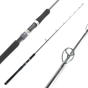 1 section spinning jigging lure rod full view white background