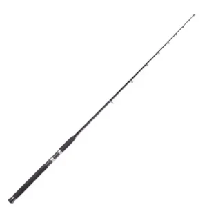 1 piece fiberglass casting boat fishing rod full length white background product photo
