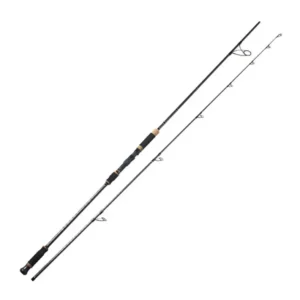 2 piece 100% 24T carbon surf fishing rod full view white background