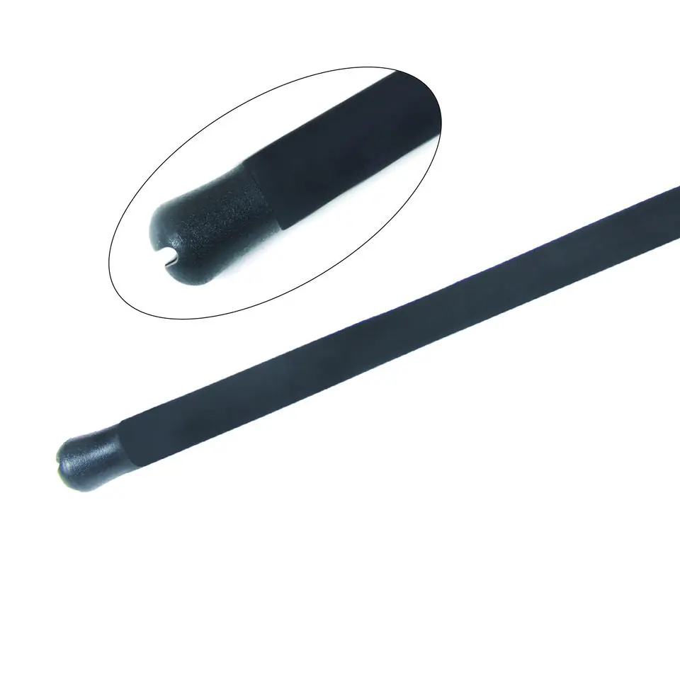 Spinning rod eva handle and butt cap close-up