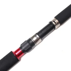 3 section jigging rod metal locking reel seat close-up