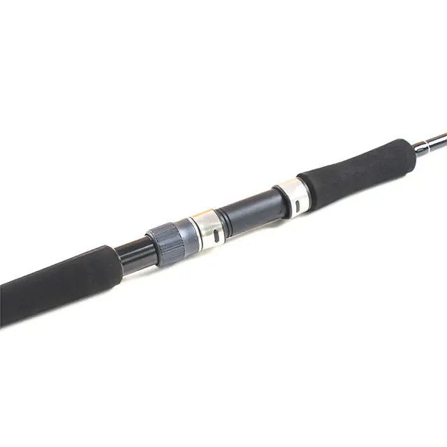 3-spinning-jigging-rod-metal-reel-seat-detail.jpg Spinning jigging rod metal reel seat & split eva handle close-up