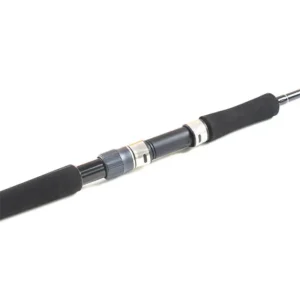 Spinning jigging rod reel seat & split eva handle close-up
