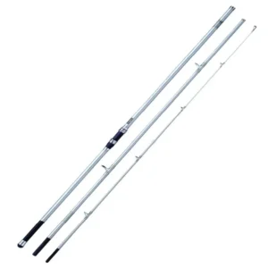 3 piece surf casting rod full product view white background