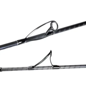Carbon surf rod guide ring frame close-up white background