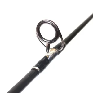 Jigging rod main stainless steel frame guide ring close-up