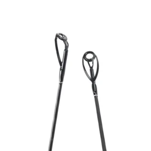 Surf rod tip top guide pair close-up white background