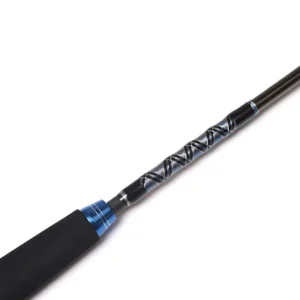 30t carbon jigging rod cross wrapped blank joint detail close-up