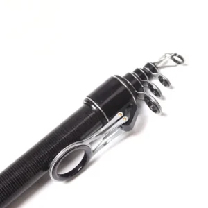 Surf telescopic rod guide ring side view close-up white background