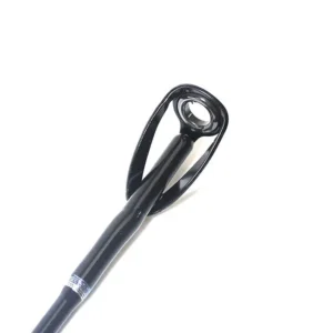 1 piece fiberglass casting boat fishing rod tip guide close-up