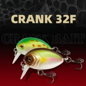 Micro floating crankbait fishing lure 32F in realistic trout and chub finishes
